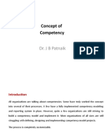 Concept of Competency: Dr. J B Patnaik