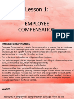 Lesson 1: Employee Compensation