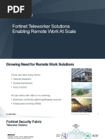 Fortinet Teleworker Solution Customer Presentation