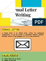 Formal Letter Writing