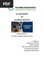 QT ASSIGNMENT Regression