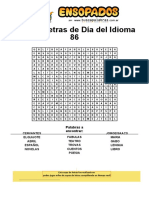 Sopa de Letras de Día Del Idioma - 86