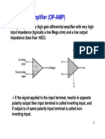 Operational Amplifier (OP-AMP) : If The Signal Applied To The Input Terminal, Results in Opposite