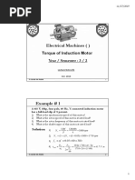 Electrical Machines : Torque of Induction Motor