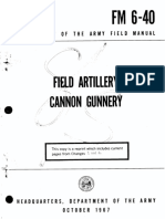 FM 6-40 Field Artillery and Gunnery 1967