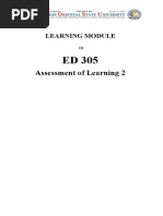 Ed 305-Asessment of Learning 2