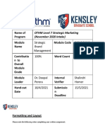 Strategic Brand Management Assignment Brief