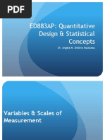 Variables Scales of Measurement