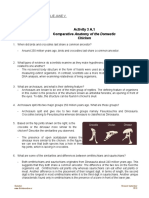 Activity 3 A.1 Comparative Anatomy of The Domestic: Chicken