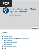 Native Web or Hybrid Mobile App Development 