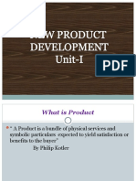 New Product Development Unit 1