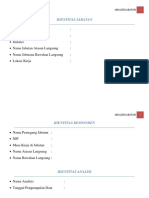 Daftar Pertanyaan Analisis Jabatan