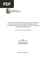 Aportes Del Método Alba Emoting Al Desarrollo de Competencias Emocionales de Padres en El Proceso de Psicoeducación..