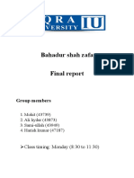 Bahahdur Shah Zafar Final Report 112233