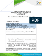 Guía de Actividades y Rúbrica de Evaluación - Fase 4 - Hacia Una Solución de Conflictos Ambientales