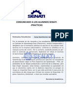 Comunicado A Los Alumnos Senati