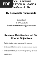 Local Revenue and Revenue Mobilisation in Local Govt 2