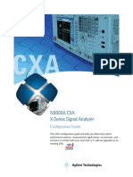 N9000A CXA X-Series Signal Analyzer N900 XS: Confi Guration Guide