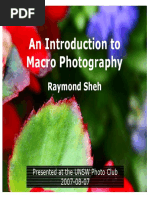 An Introduction To Macro Photography