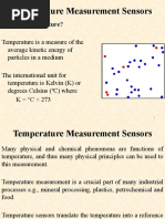 Temperature Measurement Sensors