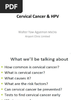 Cervical Cancer & HPV: Walter Yaw Agyeman