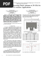 A Compact Microstrip Patch Antenna at 28 GHZ For 5G Wireless Applications