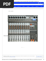 MESA 12 CANAIS - Mesa de Som Analógica 12 Canais Soundcraft SX1202FX-USB Com Efeito No