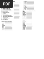 Ejercicios de Consolidación 3ero A