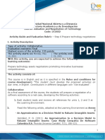 Activity Guide and Evaluation Rubric - Step 6 Prepare Technology Negotiations