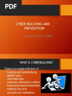 Cyber Bullying and Prevention