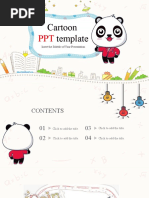 Cartoon Panda PowerPoint Templates