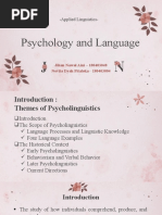 Psychology and Language