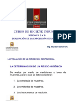 Curso de Higiene Industrial: Sesiones 5 Y 6: Evaluación de La Exposición Ocupacional