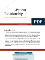 Doctor-Patient Relationship: By: Mergerizka Amiko Kapindo