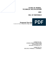 Scope of Works, Technical Specifications AND Bill of Materials