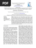 Wind Turbine Blade Design With Computational Fluid Dynamics Analysis (#346639) - 354647