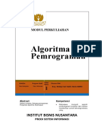 Pemrograman Algoritma 1