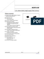 1 Mbit (128Kb x8, Uniform Block) Single Supply Flash Memory: Feature Summary