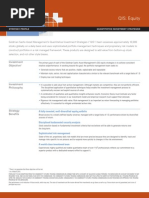 QIS: Equity: Investment Objective