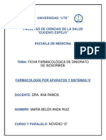 Ficha Farmacológica Dinidrato de Isosorbide