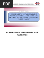 5.8 Reubicacion y Mejoramiento de Alumbrado