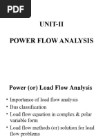 Unit-Ii Power Flow Analysis