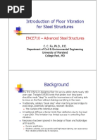 Introduction of Floor Vibration For Steel Structures: Background