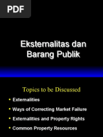 Eksternalitas Dan Barang Publik