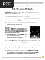 Student Maximiliano Villanueva Moreno - Gizmo - StarSpectraSE