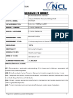 Final - Assessment Brief (IHRM) 2021