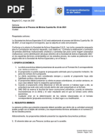 Invitacion Proceso de Minima Cuantia 4 de 2021