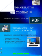 Sistema de Operativo Windows 10 