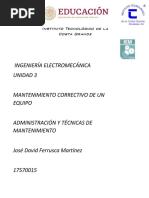 Reporte de Mantenimiento Ejemplo