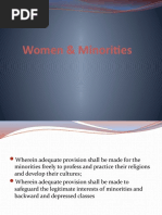 Rights of Women and Minorities